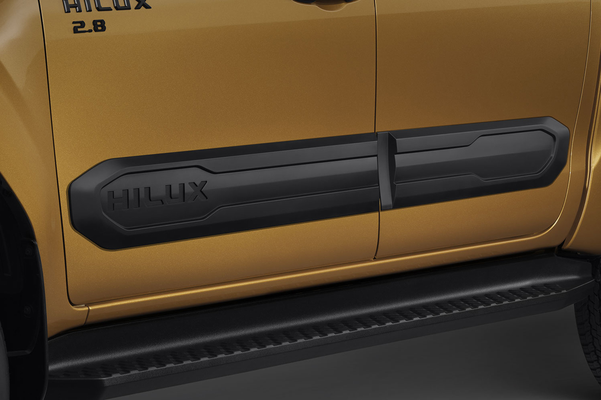 タイトヨタ純正アクセサリ 新デザインボディサイドモールディング